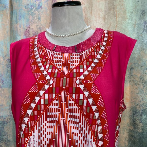 πSandra Darren 60s Style Geometric Dress - Picture 4 of 11